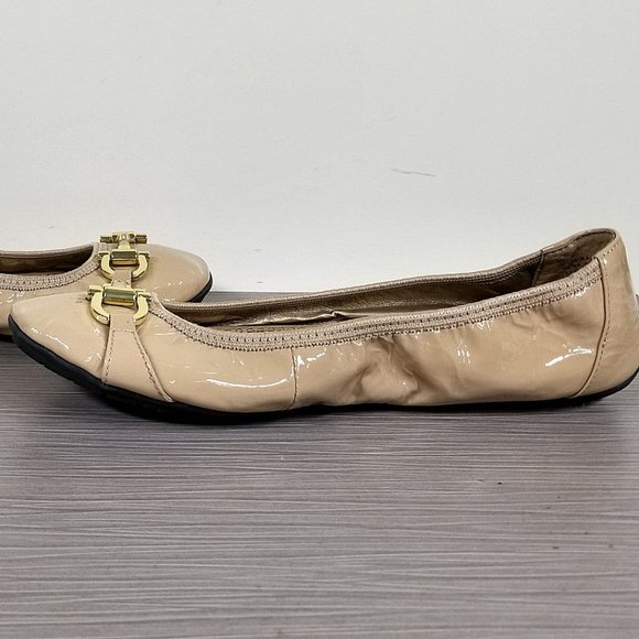Me Too 'Legend 2.0' Ballet Flat, Driftwood Patent Leather, Womens Size 7.5 M - Picture 6 of 11